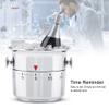Wine Cooler Bucket Shaped 60 Minutes Kitchen Timer, Bucket Shaped Kitchen Timer, Stainless Steel Mechanical Wind up Reminder for Kitchen Baking, Kitchen Gadgets view 2