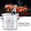 Wine Cooler Bucket Shaped 60 Minutes Kitchen Timer, Bucket Shaped Kitchen Timer, Stainless Steel Mechanical Wind up Reminder for Kitchen Baking, Kitchen Gadgets view 4