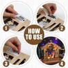 Bucherry Wooden Nativity Scene Set Christmas Nativity Scene Tabletop Set Christmas Ornament Christian Religious Rustic Decorations with LED Light for Shelves Tables Decorations Indoor Decor(Hut) view 4