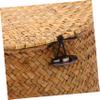 Alipis Seagrass Storage Box Woven Basket Lid Decorative Round Basket for Decor for Shelves view 3