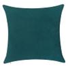 Delara Pack of 1 Velvet Decorative Throw Pillow Cover 20x20 Inches, Cushion Cover Set for Home Sofa, Couch, Bedroom, Living Room, Soft and Breathable Fabric, Hidden Zipper (Teal Green, 20" x 20") view 1