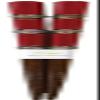 Aoba 246572 Chopsticks Supreme Dragonfly Ballard, Red, 9.1 inches (23 cm), Dishwasher Safe, Made in Japan view 1