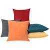 Delara Pack of 1 Velvet Decorative Throw Pillow Cover 20x20 Inches, Cushion Cover Set for Home Sofa, Couch, Bedroom, Living Room, Soft and Breathable Fabric, Hidden Zipper (Royal Yellow, 20" x 20") view 4