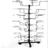 LoyalheartdY Black Metal 7-Layer Hat Rack, 7-Tier Clothes Rack, Space Saver, Adjustable Leveling Feet, 4 Wheels view 2