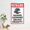 Abipuir Funny Tapestry Beware! Guard Leopard Gecko On Duty Tapestry Man CABE Decor Bed Room Decorations (Size : 100X150CM) view 1