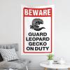 Abipuir Funny Tapestry Beware! Guard Leopard Gecko On Duty Tapestry Man CABE Decor Bed Room Decorations (Size : 100X150CM) view 4