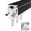 Curtain Track Ceiling Mounted Straight Ceiling Track Set Ceiling Track for Curtains-Room Divider Flexible Curtain Track Ceiling or Wall Mounting Heavy-Duty Curtain Rails Curtain Track System ( Color : view 1