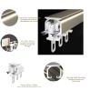 Curtain Track Ceiling Mounted Straight Ceiling Track Set Ceiling Track for Curtains-Room Divider Flexible Curtain Track Ceiling or Wall Mounting Heavy-Duty Curtain Rails Curtain Track System ( Color : view 2