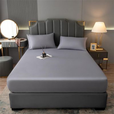 GSGC Mattress Protection Mattress Cover Fitted Sheet Waterproof Mattress Protector Breathable Dustproof Mattress Cover Protector 3-Piece Set Fitted Sheet Style with Elastic Queen Deep Pocket