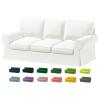 Custom Made Uppland Couch Velvet Replacement Cover Only Fits IKEA Uppland 3 Seat Sofa (Not Ektorp Sofa!!!),Uppland Sofa Cover,Only Cover (Cold White) view 1