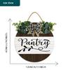 12x12In Pantry Sign,Pantry Sign Wall Art,Wood Plaque Sign Wall Hanging,Pantry Wall Decor,Pantry Sign Decor Kitchen, Modern Rustic Farmhosue Pantry Wall Decoration view 2