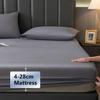 GSGC Mattress Protection Mattress Cover Fitted Sheet Waterproof Mattress Protector Breathable Dustproof Mattress Cover Protector 3-Piece Set Fitted Sheet Style with Elastic Queen Deep Pocket view 3