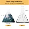 ZFUNCING Hand Tie Towel Set of 1,Foggy Natural Botanical Forest Hanging Kitchen Towels with Loop,Absorbent Tea Bar Dish Towel Fast Drying Towels for Bathroom,Misty Woodland Tree Scenery view 3
