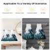 ZFUNCING Hand Tie Towel Set of 1,Foggy Natural Botanical Forest Hanging Kitchen Towels with Loop,Absorbent Tea Bar Dish Towel Fast Drying Towels for Bathroom,Misty Woodland Tree Scenery view 4