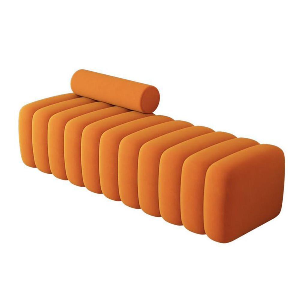 ZYFAB Upholstered Ottoman Bench End of Bed Shoe Bench Tufted Entryway Bench Dining Bench Rectangle Footrest Sofa Stool with Cushion Padded Seat,E,45 * 45 * 43cm