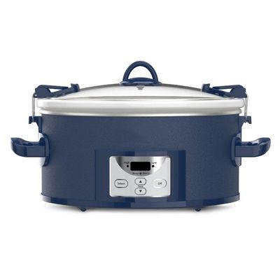 7qt One Touch Cook and Carry Slow Cooker - Blue