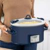7qt One Touch Cook and Carry Slow Cooker - Blue view 3