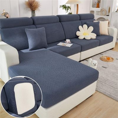 RJDOUJIN Magic Sofa Covers, Interior Magic Sofa Couch Covers Wear-Resistant Universal Sofa Cover Stretch for Sectional Slipcovers (Color : A-1, Size : L-Back Cover)