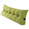 Large Bolster Triangular Headboard Pillow Corduroy Support Backrest Bed Rest Reading Pillow Lumbar Positioning Upholstered for Sitting in Bed,Green,70inch/180cm view 1