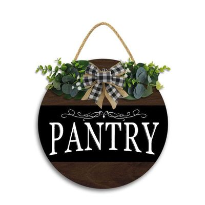 12x12In Pantry Sign,Pantry Sign Wall Art,Wood Plaque Sign Wall Hanging,Pantry Wall Decor,Pantry Sign Decor Kitchen, Modern Rustic Farmhosue Pantry Wall Decoration
