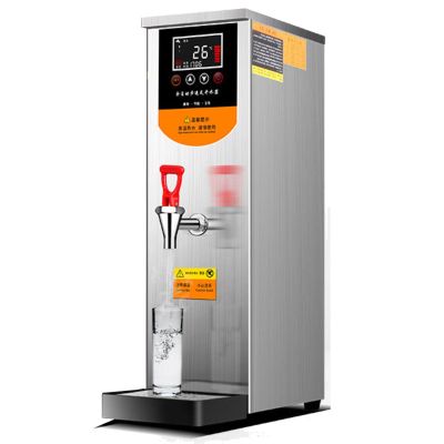 50L Electric Kettle Eletric Commercial Hot Water Dispenser Silver With Filter Automatic 1500W Heating For Tea Coffee Shop, Restaurant, Home, Office (Color : White, Size : 220V)