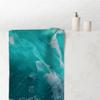 Blue Pattern Mink-Cotton Towel - Good for Bathroom view 2