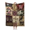 Anxiety Gothic Blanket,Lightweight Flannel Kids Lovers Throw Blanket Gifts for Girls in All Season,Blanket for Bed/Couch/Sofa 90"x120" for Whole Family view 3