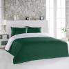 Alandar Home Duvet Cover Sets Olive Green Solid Art,3 Piece Bed Set Ultra Soft Quilt Covers and Pillowcases,Minimalism Microfiber Bedding Set for Bedroom Guest Room Dorm view 2