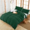 Alandar Home Duvet Cover Sets Olive Green Solid Art,3 Piece Bed Set Ultra Soft Quilt Covers and Pillowcases,Minimalism Microfiber Bedding Set for Bedroom Guest Room Dorm view 3