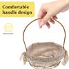 Golden Iron Handheld Flower Basket for Gift Favors Display view 3
