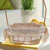 Golden Iron Handheld Flower Basket for Gift Favors Display view 4