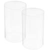 DOITOOL Glass Votive Candle Cover 2pcs Candle Shades Open Ended Home Decorative Dining Room Light Fixture view 1