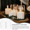 DOITOOL Glass Votive Candle Cover 2pcs Candle Shades Open Ended Home Decorative Dining Room Light Fixture view 3