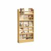 Freestanding Bookshelf, Wooden Magazine Display Cabinet Book Rack, Bedroom and Office Furniture Cubes Storage Shelves, Modern Houseware (Color : Natural, Size : 50x10x145cm) view 1