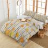 3 Piece Bedding Set,Daisy Floral Summer Flowers Retro Linen Breathable Duvet Cover Super Soft Pillow Shams,Farm Bee Plant Washable Bed Sets All Seasons for Bedroom Dorm Hotel RV view 3
