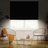 Boolegon Blackout Roller Blinds for Windows, Cordless Pull Down Roller Shades Thermal Insulated UV Protection Fabric Blinds for French Door, Living Room, Black, 67" W x 48" H view 2