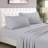 AHJ Beddings Olympic Queen Size 8 Piece Bed in a Bag - 500GSM Comforter Set with 30 inch Extra Deep Fitted, Flat, Bed Skirt, Pillowcases & Shams, 600 Thread Count, Egyptian Cotton, Silver Grey view 4