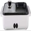 2-in-1 Electric BBQ Cooking Pot Aluminum Double Partition Knob Adjustable Temperature Frying view 1