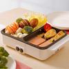 2-in-1 Electric BBQ Cooking Pot Aluminum Double Partition Knob Adjustable Temperature Frying view 3