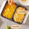 2-in-1 Electric BBQ Cooking Pot Aluminum Double Partition Knob Adjustable Temperature Frying view 4