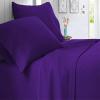 AHJ Beddings Twin XL Size 8 Piece Bed in a Bag - 500GSM Comforter Set with 30 inch Extra Deep Fitted, Flat, Bed Skirt, Pillowcases & Shams, 600 Thread Count, Egyptian Cotton, Purple view 4