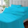 AHJ Beddings Olympic Queen Size 8 Piece Bed in a Bag - 500GSM Comforter Set with 30 inch Extra Deep Fitted, Flat, Bed Skirt, Pillowcases & Shams, 600 Thread Count, Egyptian Cotton, Turquoise view 2