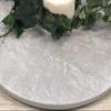 Unique Concrete Lazy Susan, Handcrafted, Made in The USA, Cement Turntable, Home-Decor (White, 18") view 2