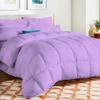 AHJ Beddings Full Size 8 Piece Bed in a Bag - 500GSM Comforter Set with 30 inch Extra Deep Fitted, Flat, Bed Skirt, Pillowcases & Shams, 600 Thread Count, Egyptian Cotton, Lilac view 1