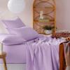 AHJ Beddings Full Size 8 Piece Bed in a Bag - 500GSM Comforter Set with 30 inch Extra Deep Fitted, Flat, Bed Skirt, Pillowcases & Shams, 600 Thread Count, Egyptian Cotton, Lilac view 3