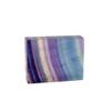 AtkitS 1pc Natural Crystal Rainbow Fluorite Worry Free Square Slice Energy Raibow Fluorite Crystal Slice Ornament view 1