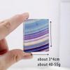 AtkitS 1pc Natural Crystal Rainbow Fluorite Worry Free Square Slice Energy Raibow Fluorite Crystal Slice Ornament view 3