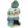 Polmedia Polish Pottery Santa Claus Figurine - Ring of Meadow Flowers Pattern Handmade in Boleslawiec Poland by Ceramika Bona + Certificate of Authenticity view 3