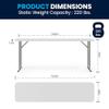 Flash Furniture Kathryn 5 Pack 6-Foot Rectangle Granite White Plastic Folding Training/Seminar Table view 3