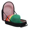 Lids Hat Travel Case Baseball Cap Carrier for 6 Hats, Durable Black Exterior with Pink Interior, Storage with Handle & Adjustable Shoulder Strap, Hard Hat Organizer for Travel & Closet view 1
